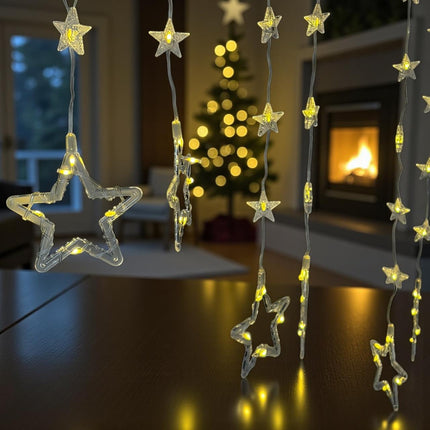 Cortina de Luces en forma de estrella 5 mts navidad
