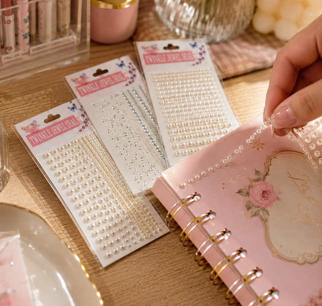 12 Planillas de Pedreria/Perlas para Decorar de Diferentes Tamaños $8.7 c/u
