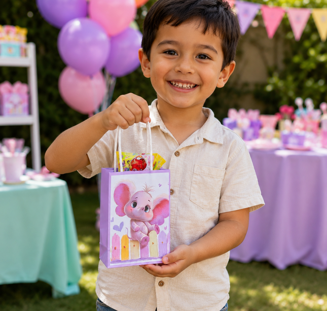 12 Bolsas Mascotas Papel Chicas para Regalo $5.15 c/u