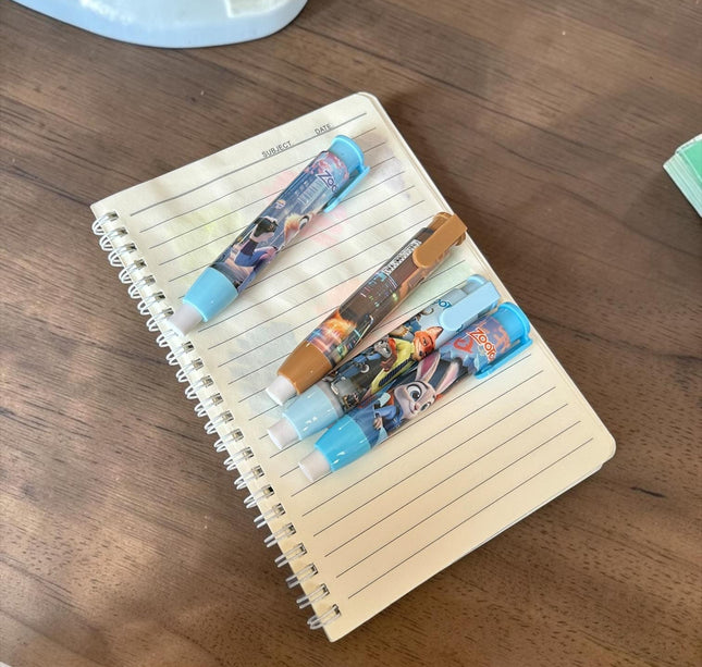 36 Gomas/Borrador Zootopia Retractiles $6.5 c/u