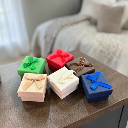 24 Cajitas para Joyeria/Regalo con Moñito $5 c/u