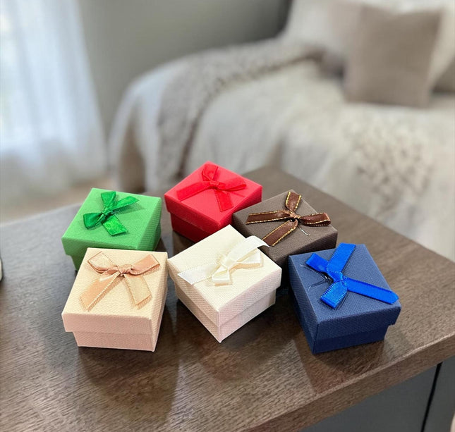 24 Cajitas para Joyeria/Regalo con Moñito $5 c/u