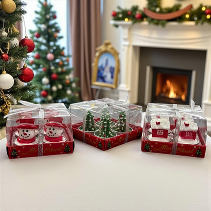 Sets 4 Velas Navideñas