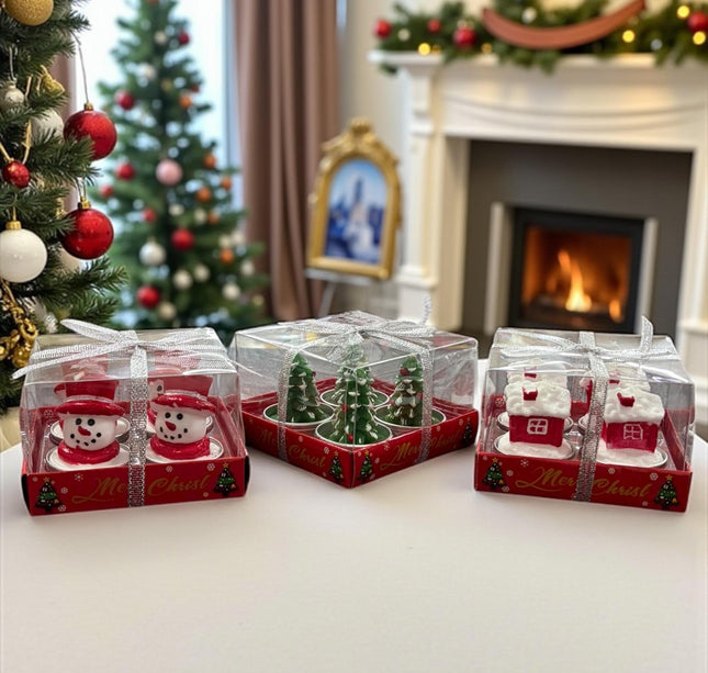 Sets 4 Velas Navideñas