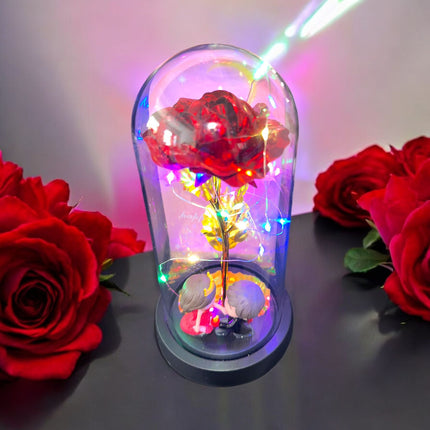 3 Rosa Eterna Con Luz y Pareja Enamorada San Valentin $129 c/u