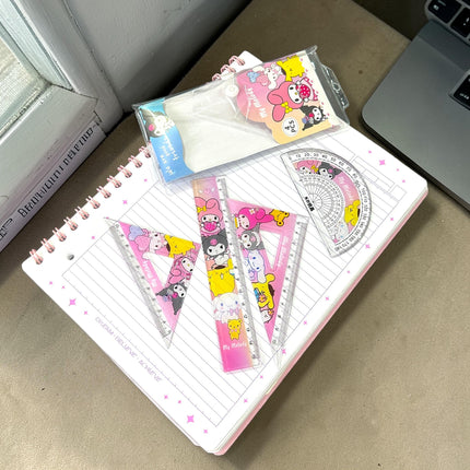 24 Juegos de Geometria Sanrio con Estuche $14.9 c/u
