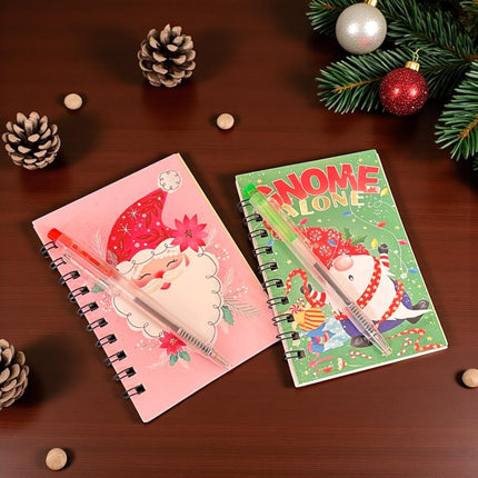 12 Libretitas Navideñas Santa con Lapicero $5.9 c/u