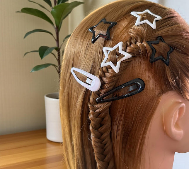 12 Sets de Estrellas/Cucas Pasadores para cabello $9 c/u