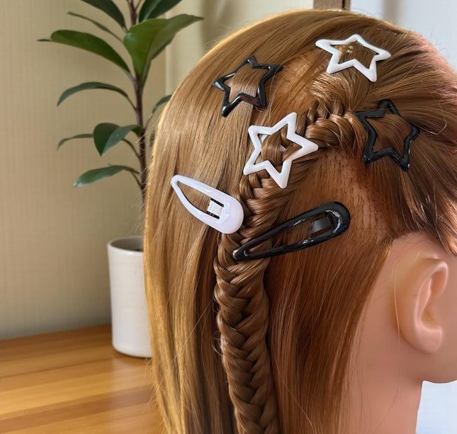 12 Sets de Estrellas/Cucas Pasadores para cabello $9 c/u