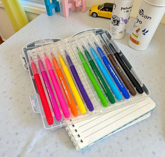 Exclusivo Tienda en linea 💥💎Estuche con 12 Plumones de Colores Punta Fina