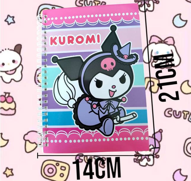 12 Libretas espiral Kuromi $15 c/u