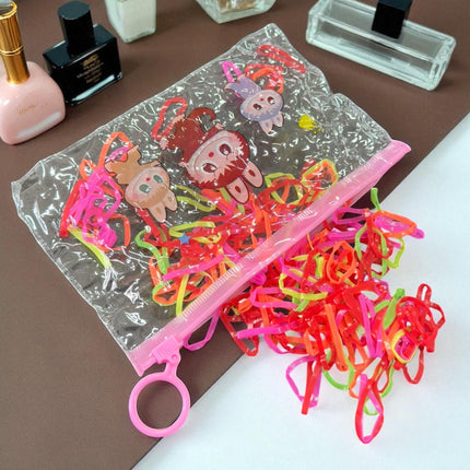 12 Bolsas Labubus Resellables con Ligas para el cabello $6 c/u