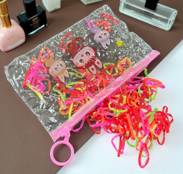 12 Bolsas Labubus Resellables con Ligas para el cabello $6 c/u