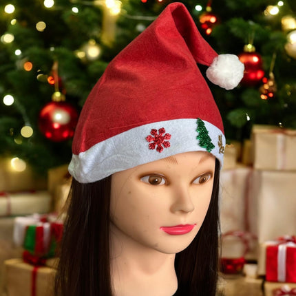 12 Gorros Navideño con Figuritas $5.8 c/u