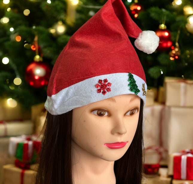 12 Gorros Navideño con Figuritas $5.8 c/u