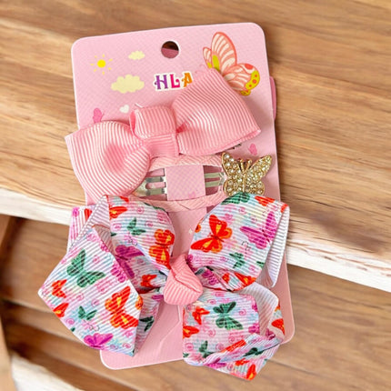 12 Sets de Pasadores con Moños Mariposas $5.9 c/u