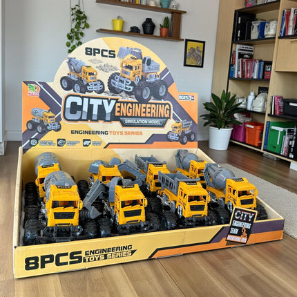 3 Carritos Friccion de Construccion de Juguete $43 c/u