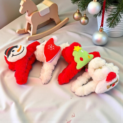 12 Pinzas Navideñas Peluche 3D $15. c/u