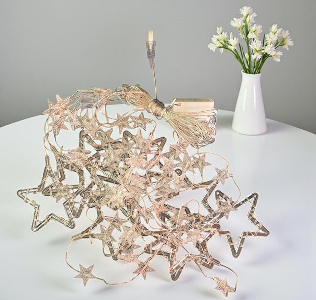 Cortina de Luces en forma de estrella 5 mts navidad