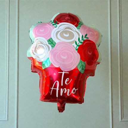 10 Globos Figuras San Valentin 18 Pulgadas $18 c/u