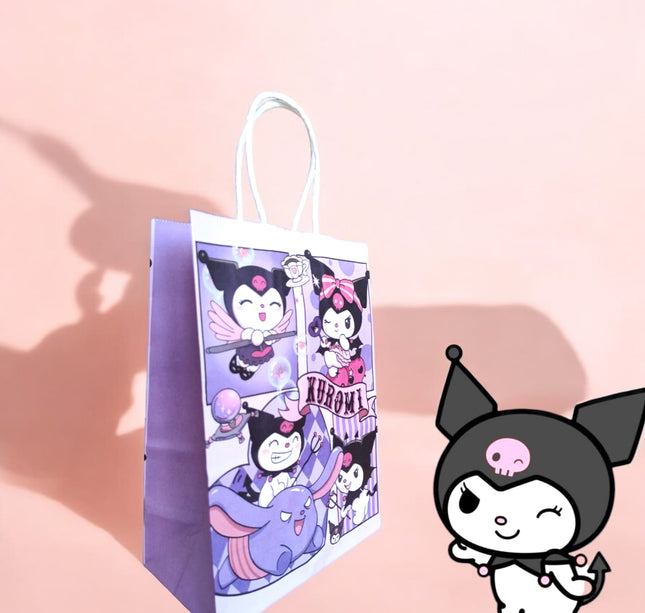 12 Bolsas para regalo Kuromi $6.5 c/u