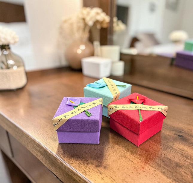 24 Cajitas para Joyeria/Regalo con Flor $5.63 c/u