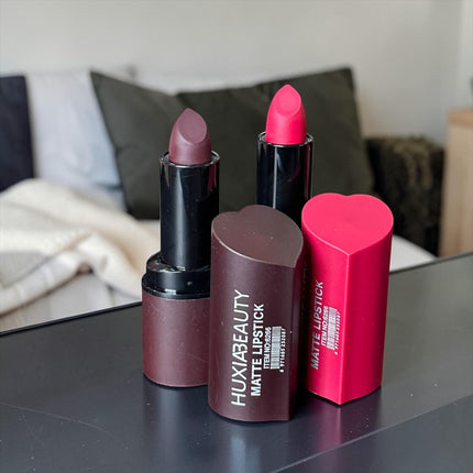12 Labiales Matte "Corazón" Huxia $11 c/u