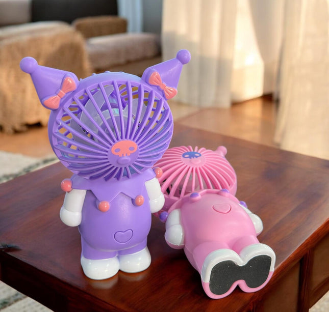 Ventilador Kuromi de Mano Tornasol