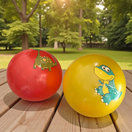 12 Pelotas de Plastico Dinosurios Colores $8 c/u