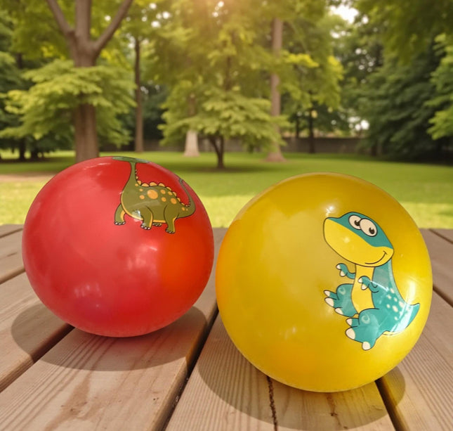 12 Pelotas de Plastico Dinosurios Colores $8 c/u