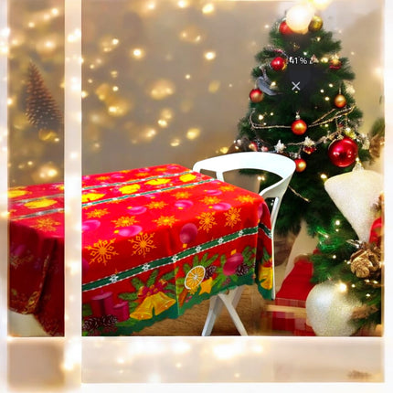 Mantel de Tela para Mesa Navideño 240 cm x 140cm