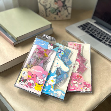 24 Juegos de Geometria Sanrio con Estuche $14.9 c/u