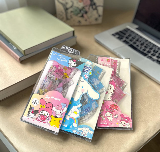 24 Juegos de Geometria Sanrio con Estuche $14.9 c/u