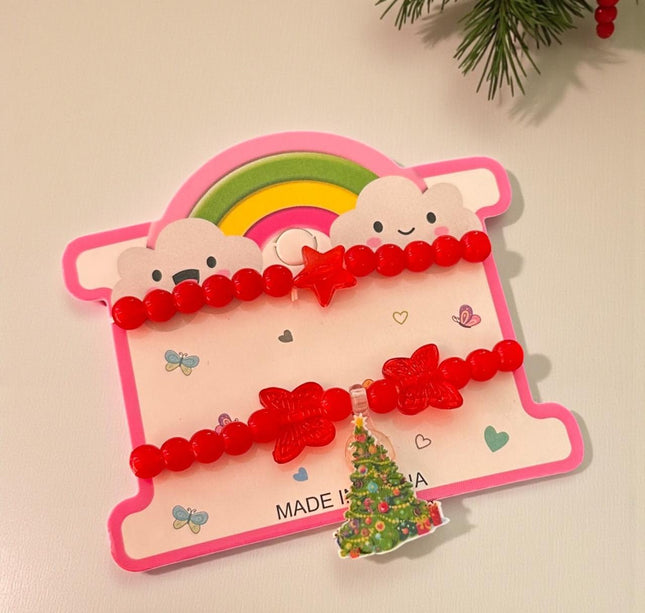 12 Set  2 Pulseras Navideñas $7.2 c/u