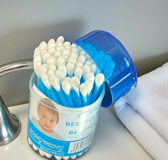 12 Cotonetes Estuche Colores $7.5 c/u