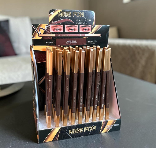 36 Lapices para Cejas Miss Fon $9.5 c/u