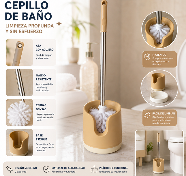 Exclusivo Tienda en linea 💥💎Cepillo para Baño Acero