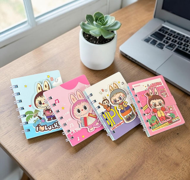 24 Libretas 3D Sanrio/Sticht/Capibara/Labubu $11 c/u