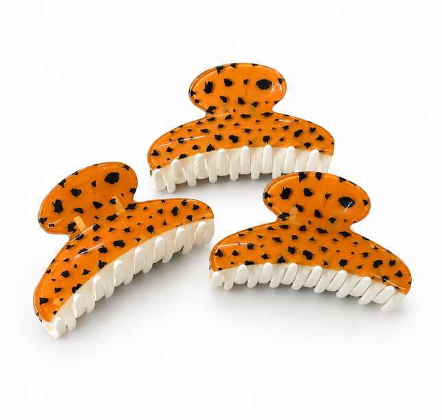 Exclusivo Tienda en linea 💥💎12 Pinzas para Cabello Estampado Leopardo $10.5 c/u
