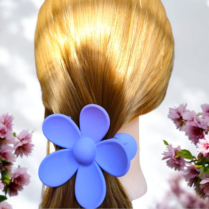 12 Pinzas Flor Hermosas Matte para cabello $6.9 c/u