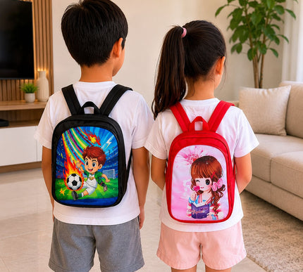 Mochila Escolar para Niños con Doble Compartimento