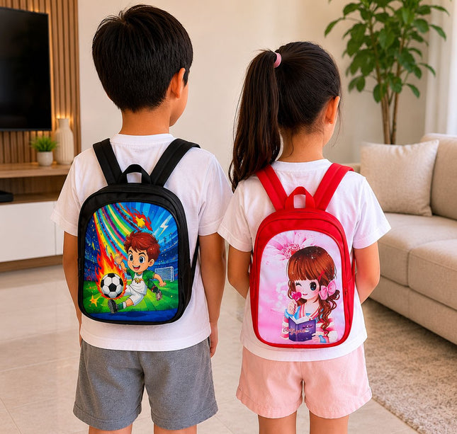 Mochila Escolar para Niños con Doble Compartimento