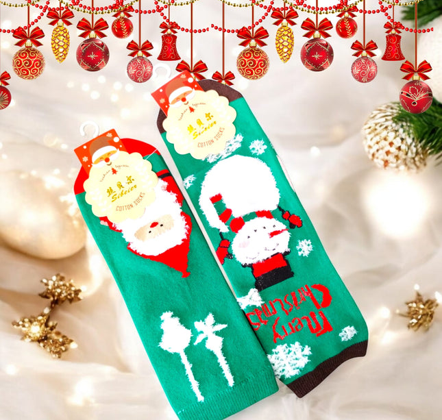 12 Calcetines Navideños $9.8 c/u