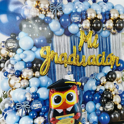 Kits Globos Graduacion con Decoración 54 piezas