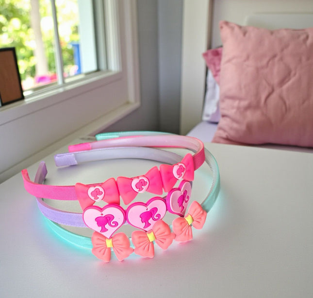 12 Diademas Barbie Figuras Hermosas $6 c/u