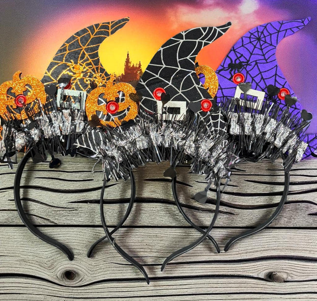 12 Diademas Halloween con Luces de colores $21 c/u