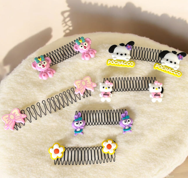 12 Diademas espiral para cabello Sanrio $5.9 c/u