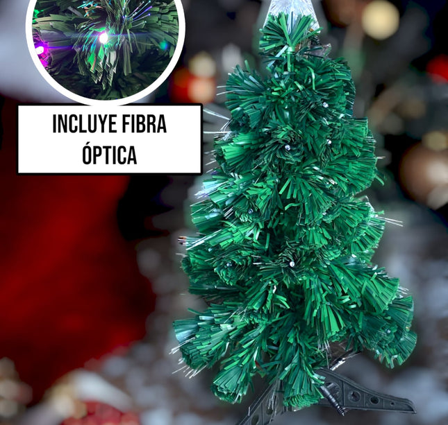 Arbol de Navidad con luces Fibra y estrela incluidad 60cm