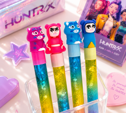 12 Lapiceros Guerreras K-Pop Gel Brillos $5.9 c/u