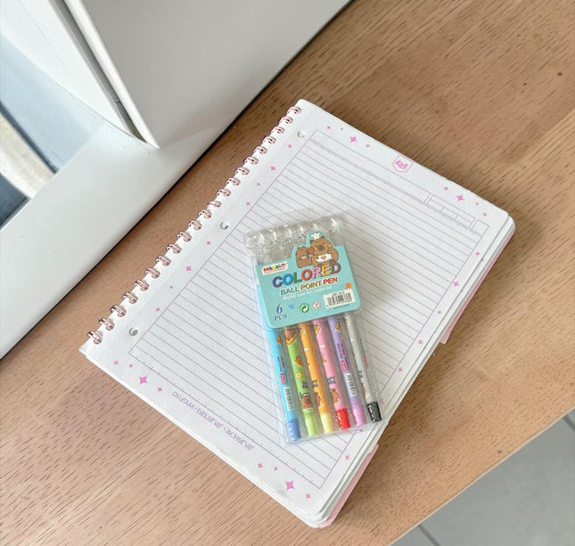 3 Sets de 6 Lapiceros Capibara Colores $21 c/u